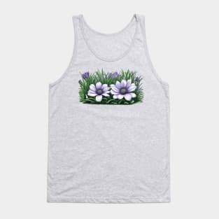 Anemone Flowers Tank Top